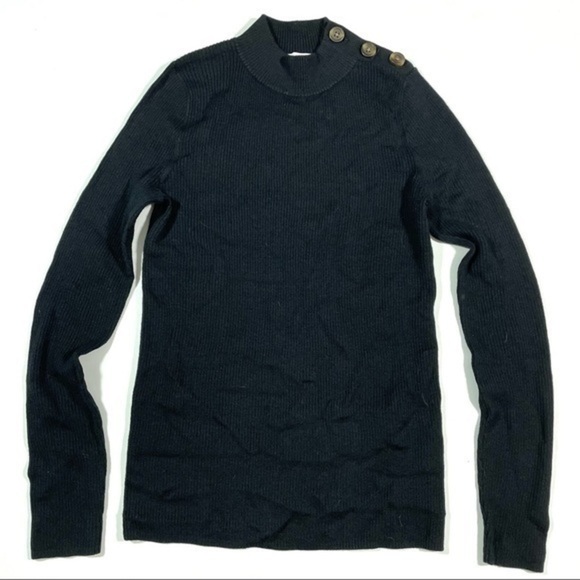 Madewell Hollyridge Ribbed Button Shoulder Sweater NB386 - Picture 3 of 9